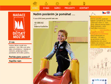 Tablet Screenshot of detskymozek.cz